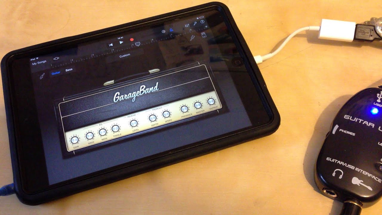 Amplitube ipad with garageband software